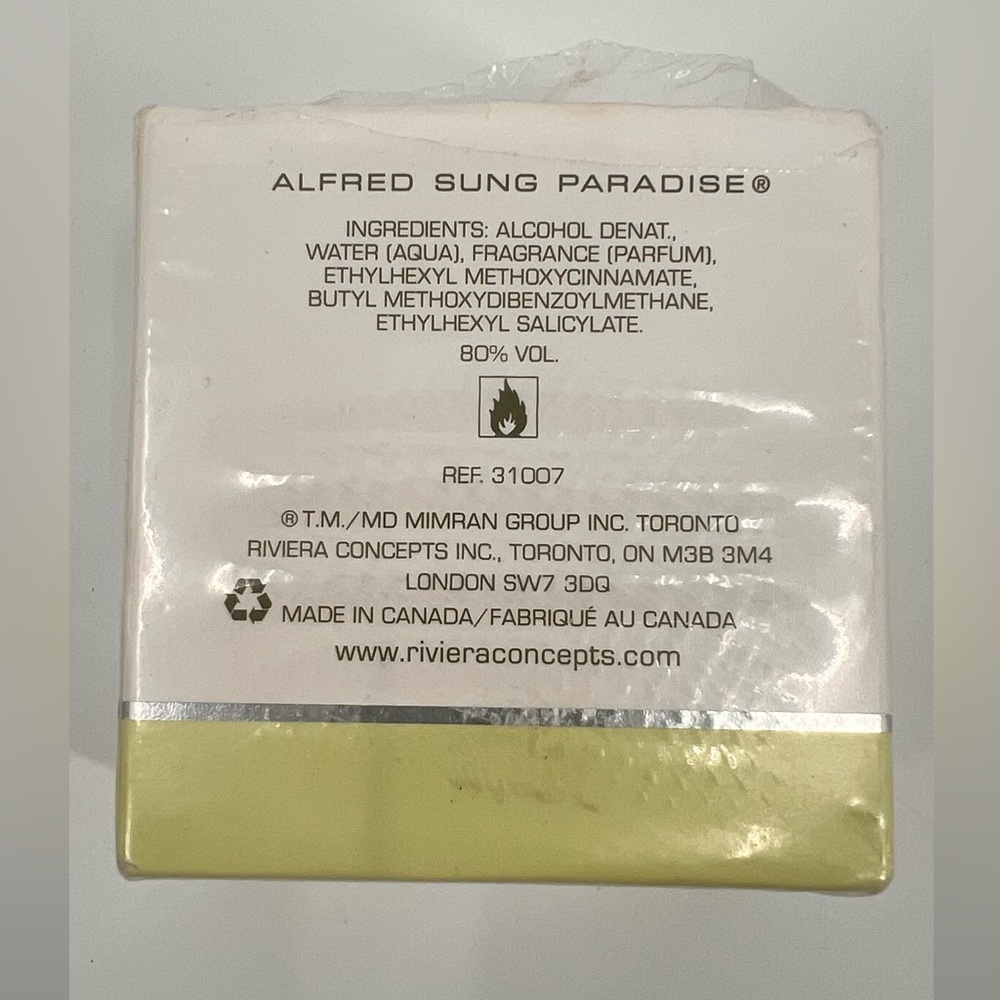 Alfred Sung Paradise Eau De Parfum Spray - Picture 2 of 3